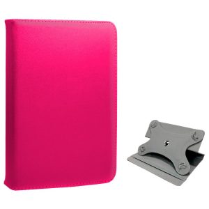 Funda Ebook / Tablet 7 pulg Polipiel Rosa Giratoria