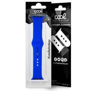 Correa para Apple Watch Series 1 / 2 / 3 / 4 / 5 / 6 / 7 / 8 / 9 / SE (38 / 40 / 41 mm) Goma Azul