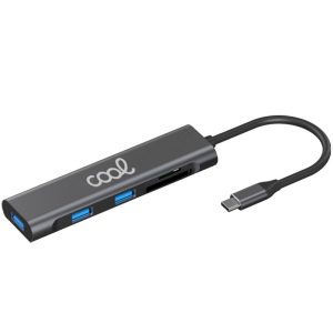 Hub Tipo-C Universal 5 en 1 (3 x USB 3.0 + SD + Micro SD)