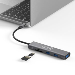 Hub Tipo-C Universal 5 en 1 (3 x USB 3.0 + SD + Micro SD) 1