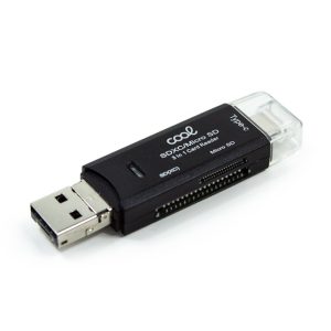 Lector Tarjetas Memoria Universal 3 en 1 (Tipo-C / Micro-USB / USB)