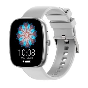 Smartwatch Border Silicona Gris (Llamadas, Salud, Deporte)
